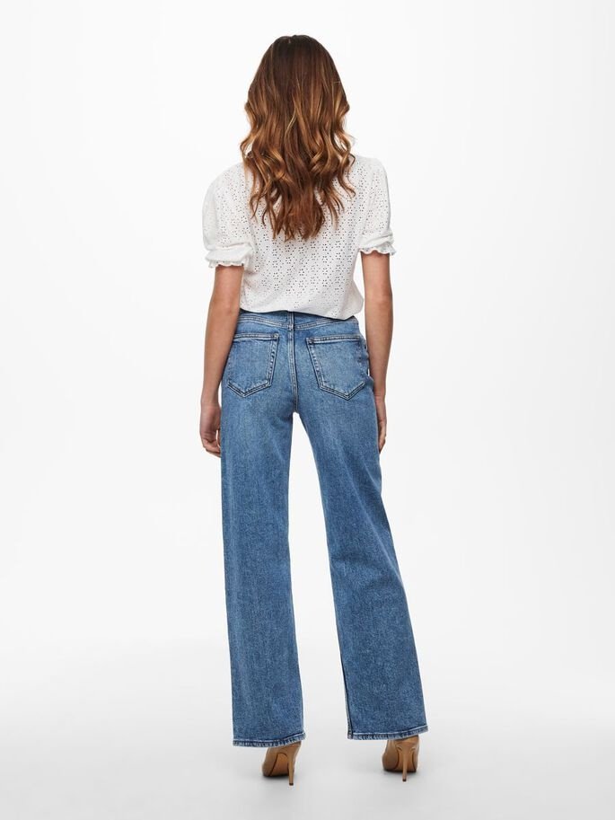 Джинсы ONLY Wide Leg Medium Blue, фото №2