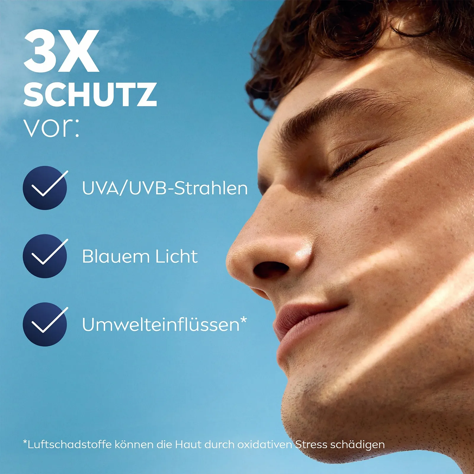Захисний зволожувальний крем для обличчя Nivea Men Sensitive SPF 30 з комплексом VitaminPRO та антиоксидантами 50 мл, фото №3 Захисний зволожувальний крем для обличчя Nivea Men Sensitive SPF 30 з комплексом VitaminPRO та антиоксидантами 50 мл, фото №3