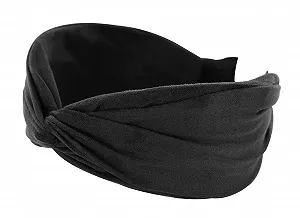 Широкая повязка на голову Axy с изысканным узлом из легкой фланелевой ткани. synthetic.ua - Фото 1