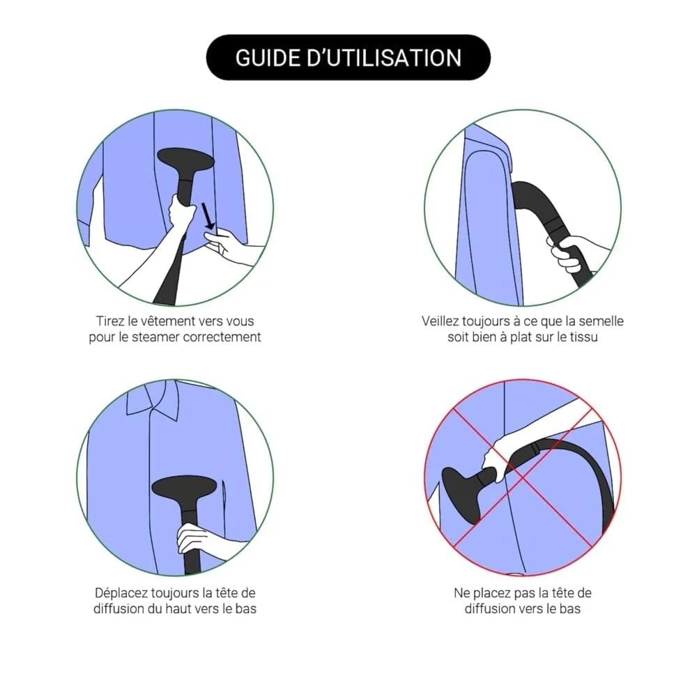 Вертикальний відпарювач STEAMONE Familys EUKID190B 1900 Вт 40 г/хв, фото №10