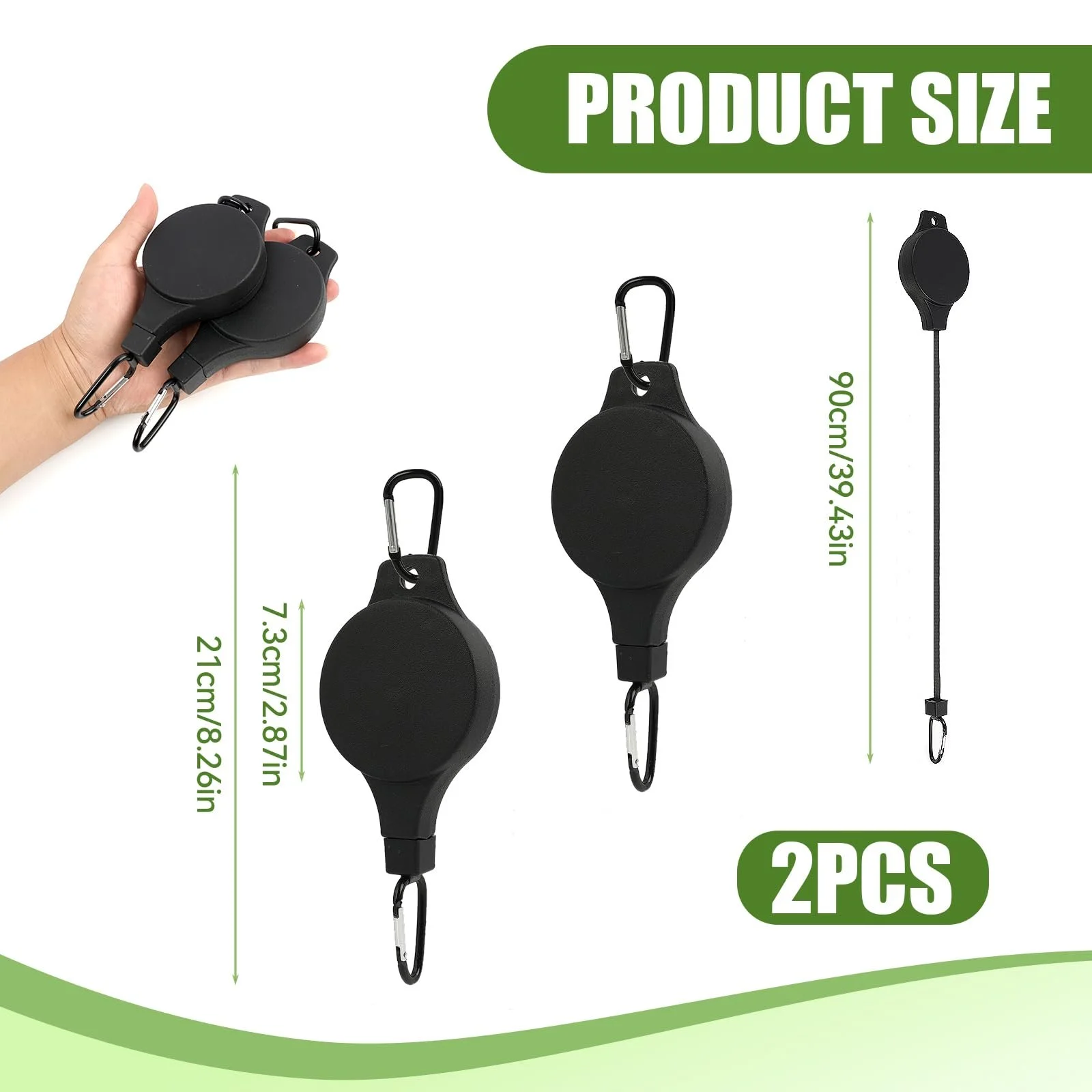 Выдвижные крючки для подвесных корзин 2 шт. регулируемые металлические, фото №2