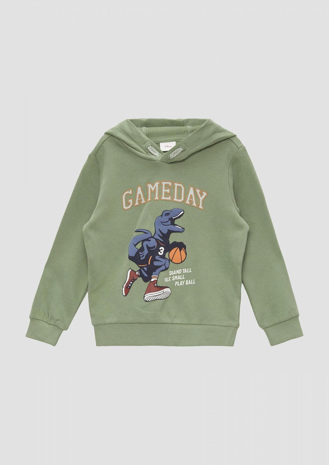 Толстовка з капюшоном s.Oliver з прогумованим принтом, фото №3