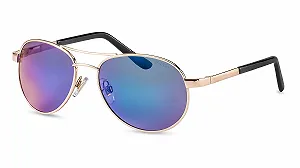 Авіатори FILTRAL Маленькі Сонцезахисні окуляри для жінок з вузькою головою Кольорові з дзеркальним покриттям - Фото 1