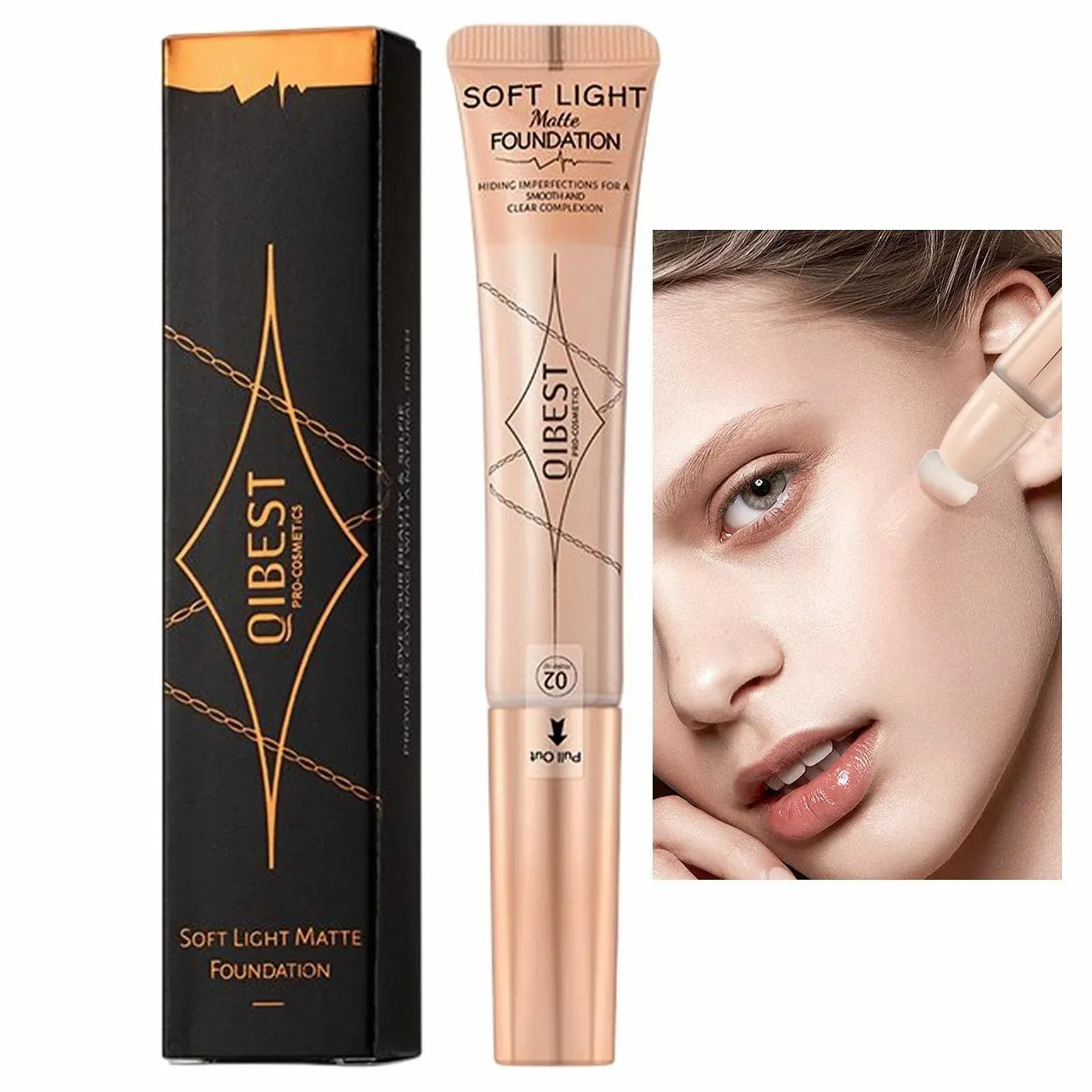 Консилер для очей для сухої шкіри, легкий, кремовий, стійкий макіяж для обличчя від нерівностей і темних кіл, фото №1