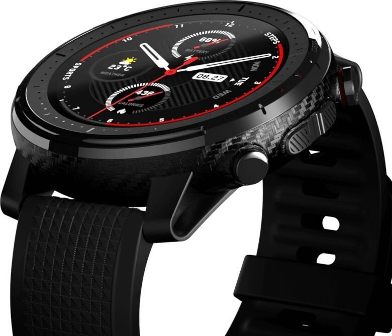 Смарт-годинник Amazfit Stratos 3 34 мм / GPS / Wi-Fi / Bluetooth 5.0 / Вологозахист 5 АТМ / Black (A1929), фото №4