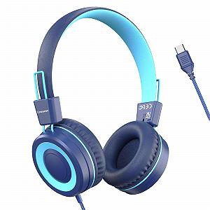 Наушники Cowyawn USB Type C для детей 94 дБ Складные Проводные на уши - Фото 1