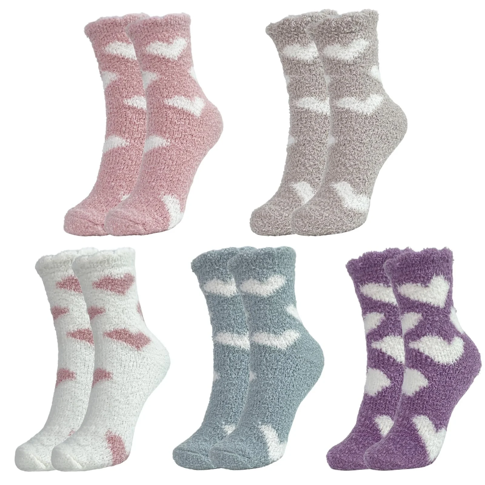 Шкарпетки Myhozee Cuddly, жіночі пухнасті, 5 пар, розмір 35-41, фото №7