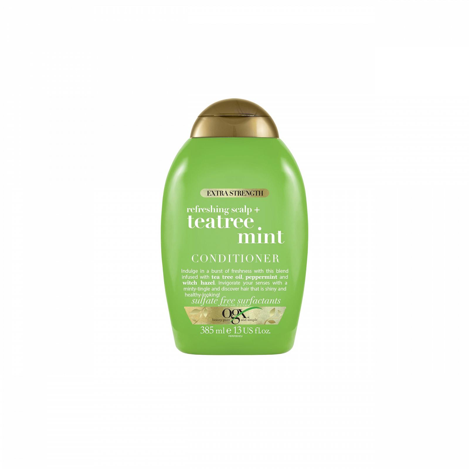 Кондиционер OGX Teatree Mint Extra Strength Conditioner 385 мл Зеленый, фото №1