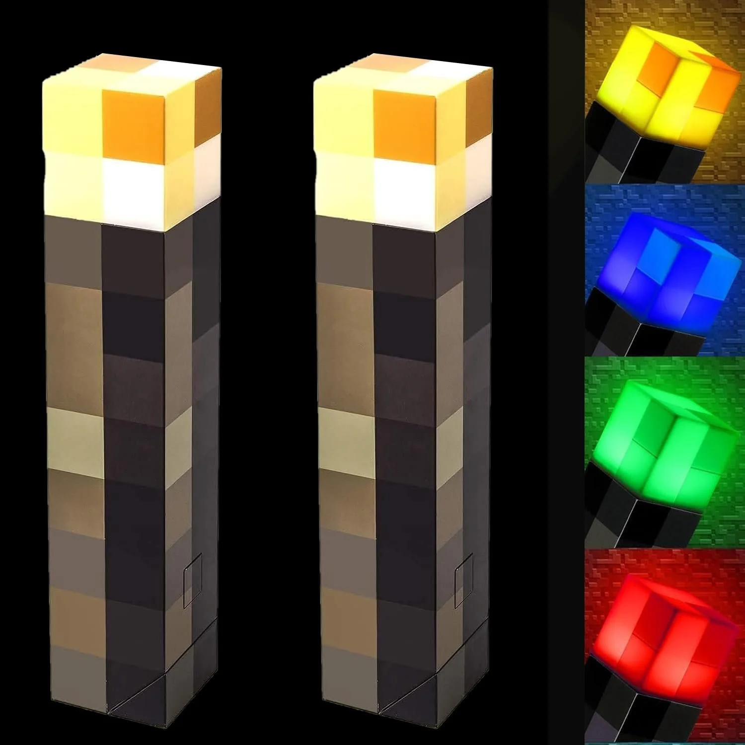 Нічник-факел Shengruili 4 кольори 28 см акумуляторний настінний 3D імітація полум'я, фото №1