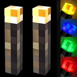 Нічник-факел Shengruili 4 кольори 28 см акумуляторний настінний 3D імітація полум'я - Фото 1