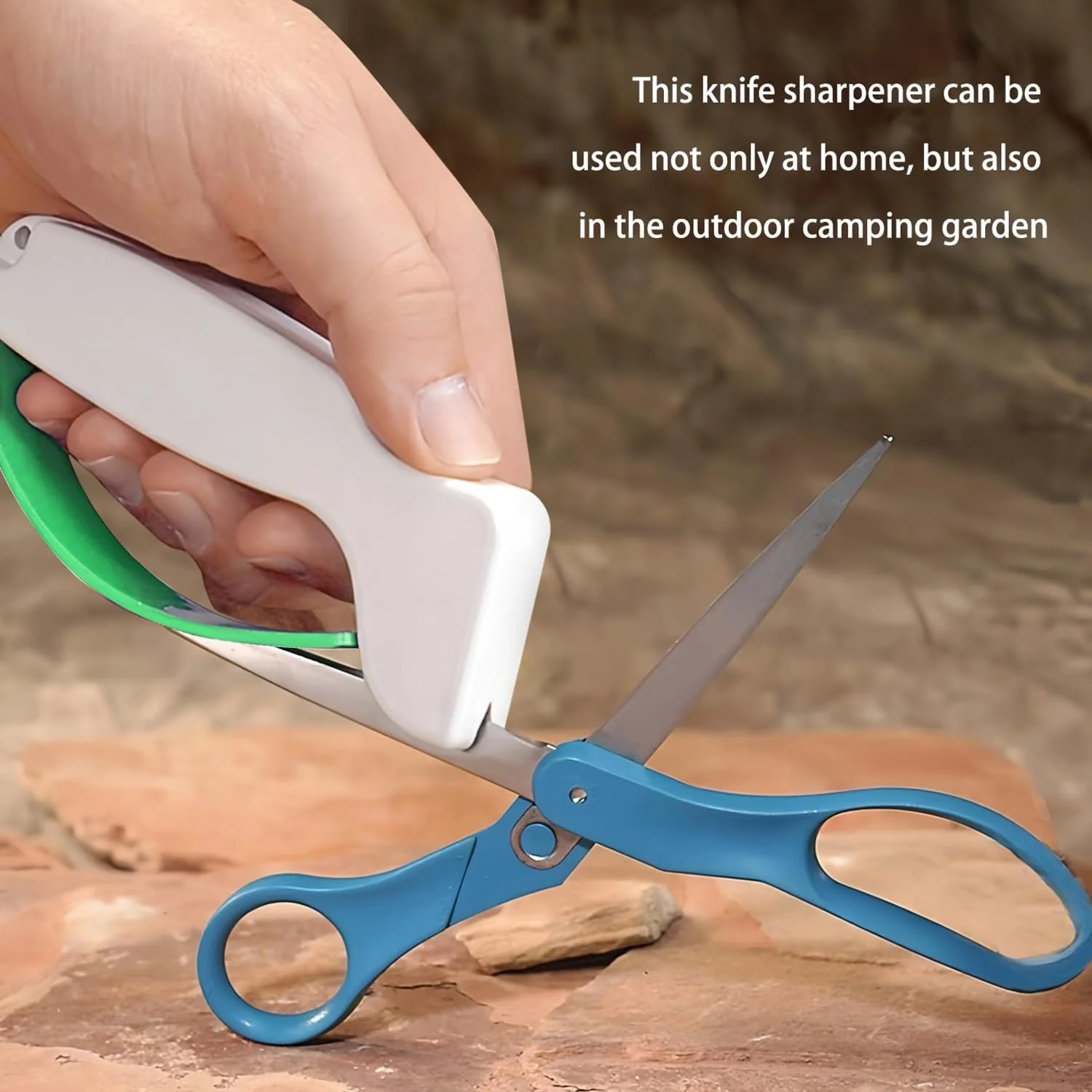 Точилка для ножів ручна Міні Портативна 14.5 x 6 x 2 cm Біло-зелена, фото №5 Точилка для ножів ручна Міні Портативна 14.5 x 6 x 2 cm Біло-зелена, фото №5