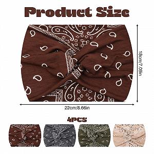 Пов'язка на голову Жіноча літня в стилі бохо, еластична synthetic.ua - Фото 1