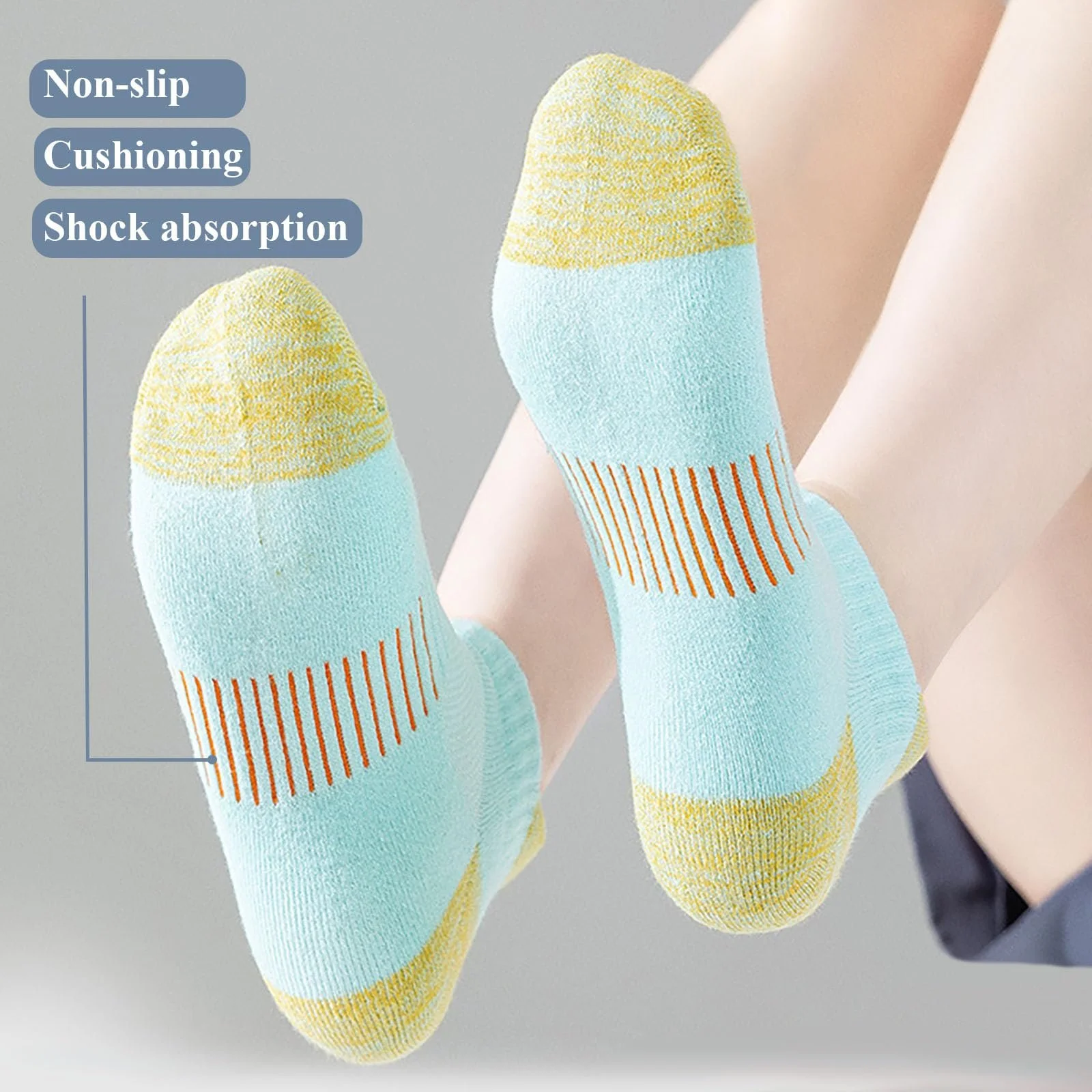 Носки спортивные KEYRI, 6 пар, для женщин и мужчин, короткие, дышащие, для бега, йоги, хайкинга, унисекс, фото №3