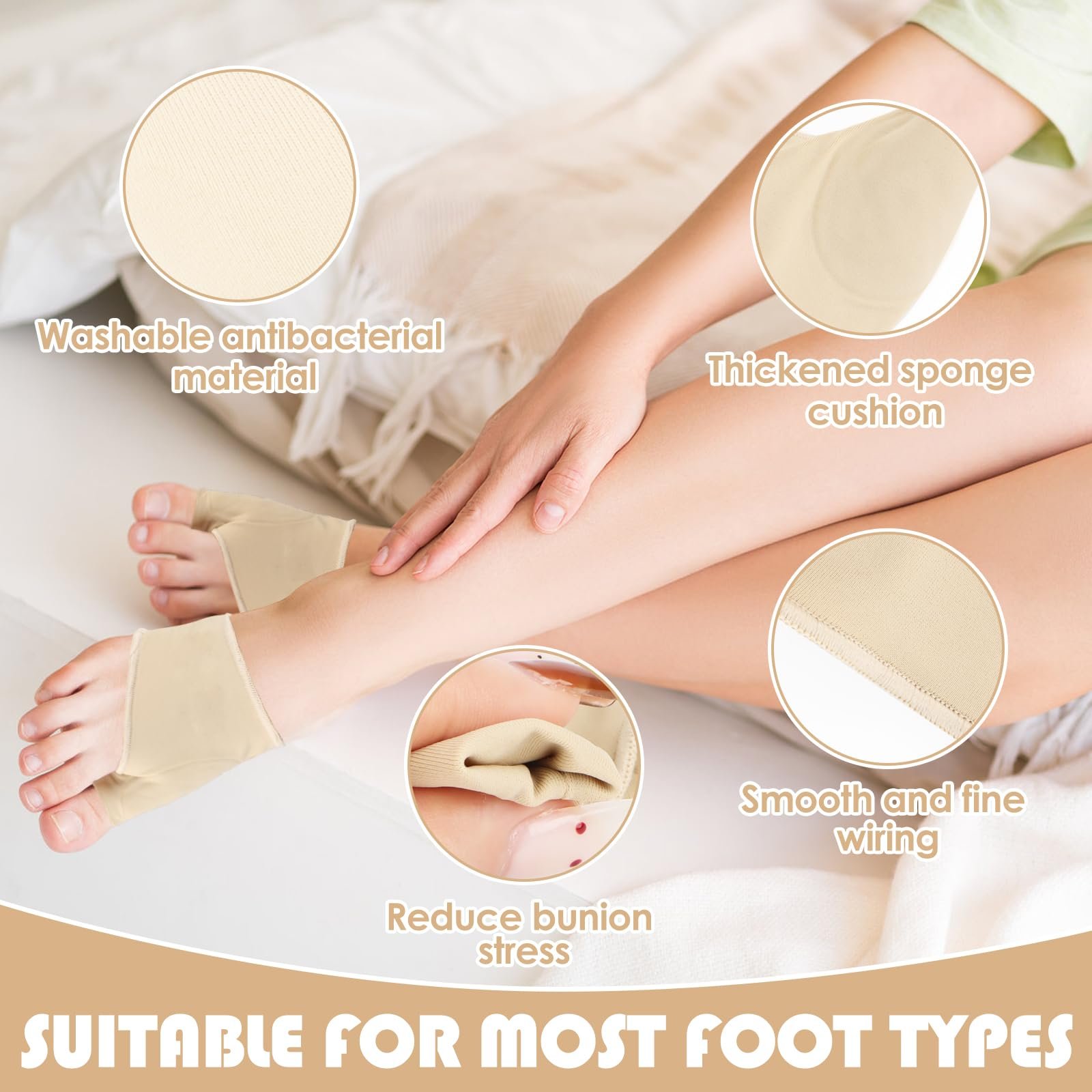 Шина для коррекции Hallux Valgus, 1 пара, Hallux Valgus шина, корректор вальгусной деформации, повязка Hallux Valgus, подушка для вальгусной деформации, шина Hallux, встроенный силиконовый амортизатор и разделитель для пальцев, 1 пара, фото №6 Шина для коррекции Hallux Valgus, 1 пара, Hallux Valgus шина, корректор вальгусной деформации, повязка Hallux Valgus, подушка для вальгусной деформации, шина Hallux, встроенный силиконовый амортизатор и разделитель для пальцев, 1 пара, фото №6