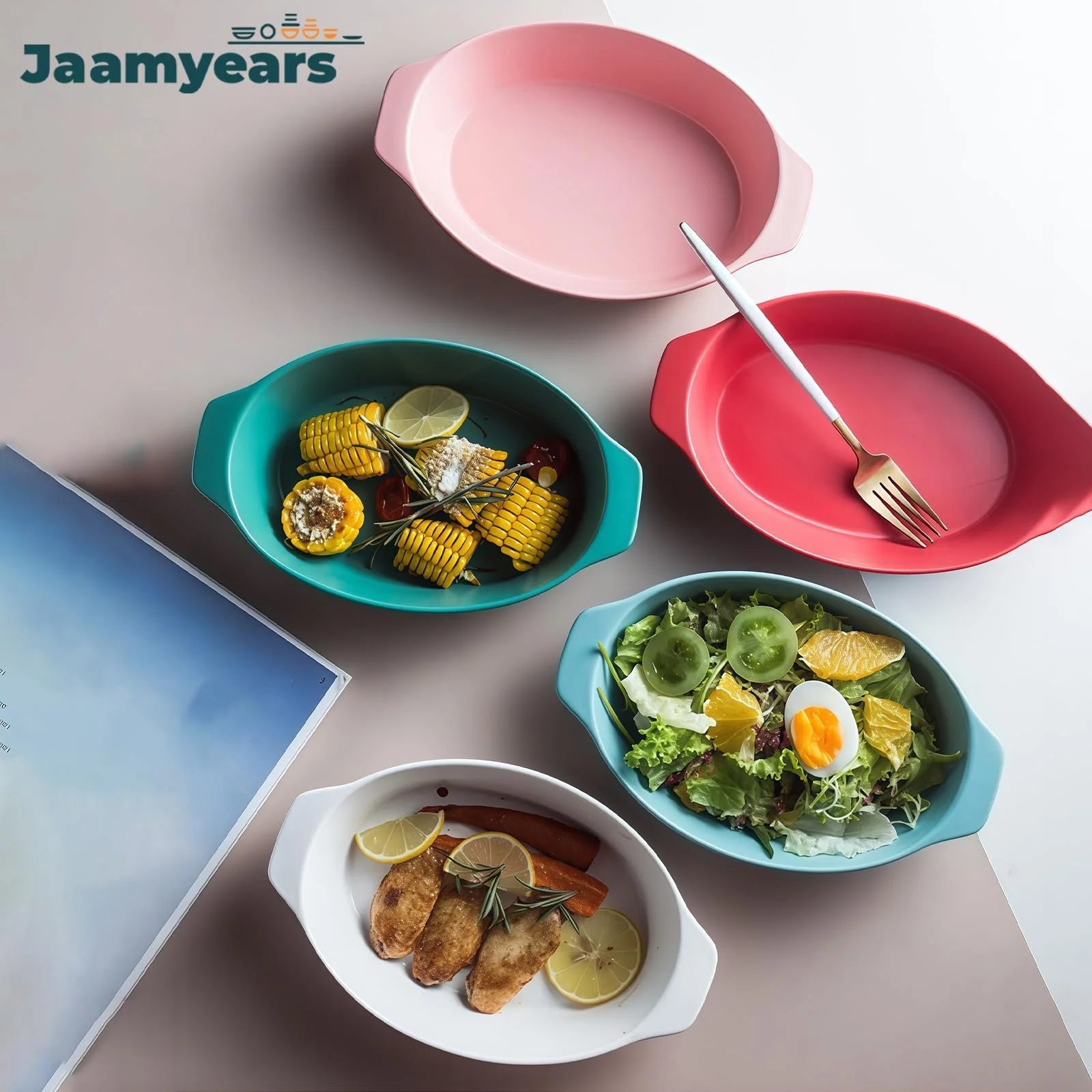 Форма для запікання 750 мл овальна керамічна, фото №7