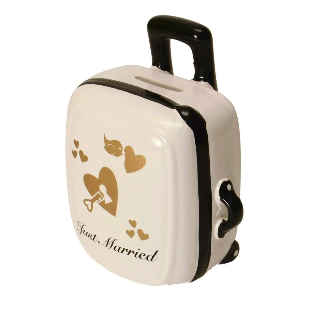 Скарбничка trendaffe Honeymoon у формі валізи керамічна, фото №4