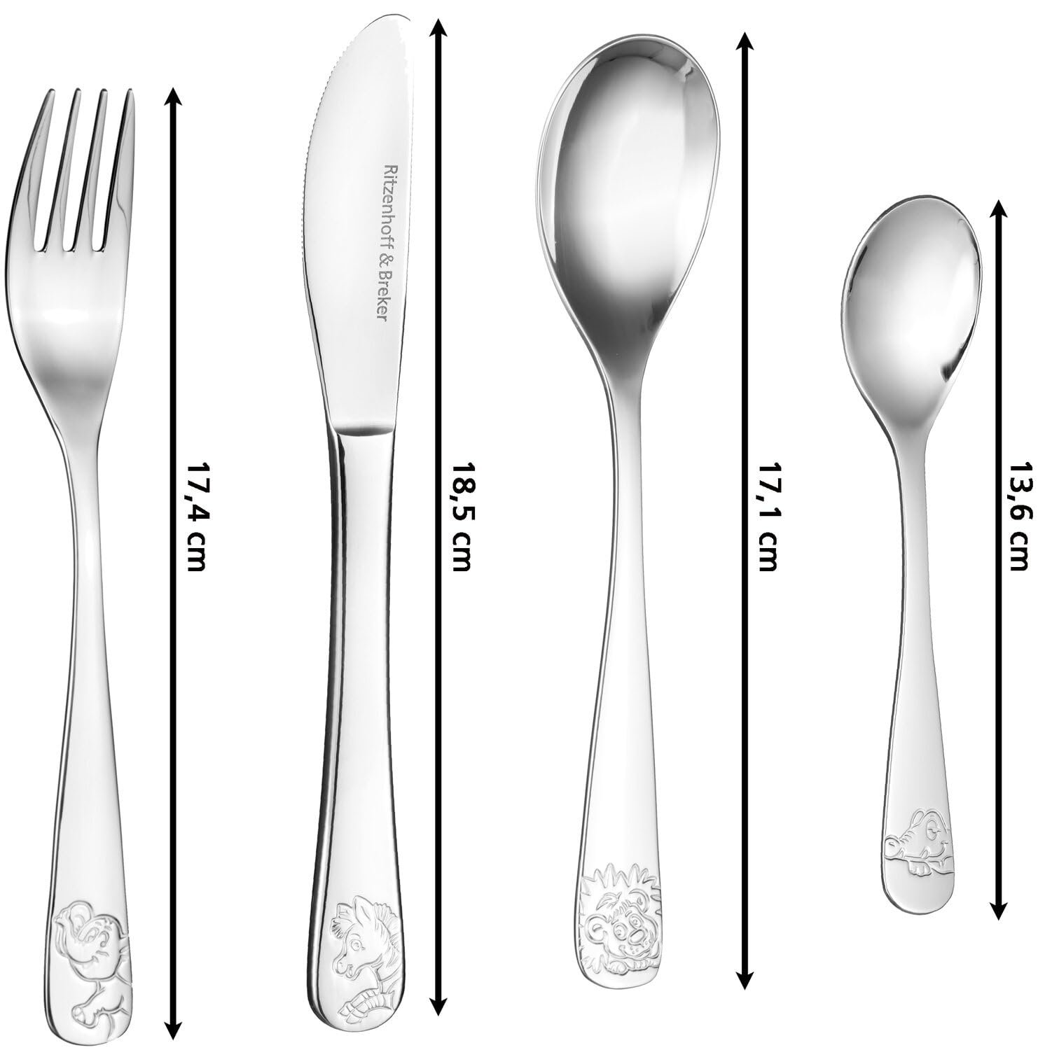 Набор столовых приборов Ritzenhoff & Breker Happy Zoo, 4 предмета, фото №4 Набор столовых приборов Ritzenhoff & Breker Happy Zoo, 4 предмета, фото №4