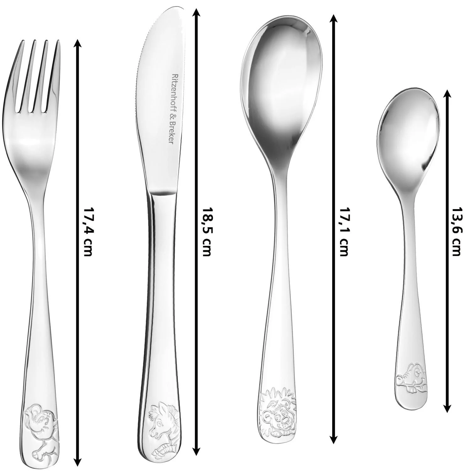 Набір столових приборів Ritzenhoff & Breker Happy Zoo, 4 предмети, фото №4