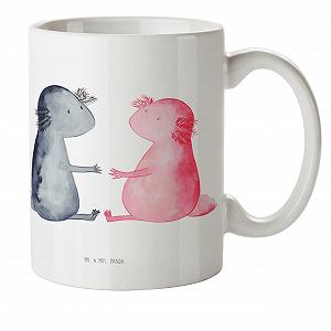 Детская Кружка Mr. & Mrs. Panda Axolotl Love Пластиковая - Фото 1