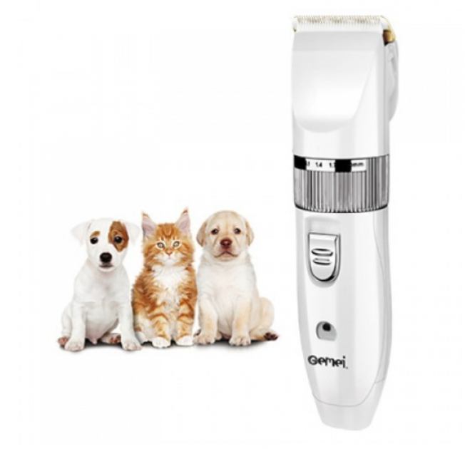 Машинка для стрижки животных Gemei GM-634 USB Профессиональная собак и кошек Белая, фото №6 Машинка для стрижки животных Gemei GM-634 USB Профессиональная собак и кошек Белая, фото №6