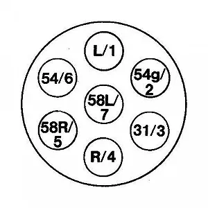 Розетка HELLA 8JB 006 462-001 для DAF JAEGER NOOTEBOOM RENDERS HAKO SOMMER synthetic.ua - Фото 1