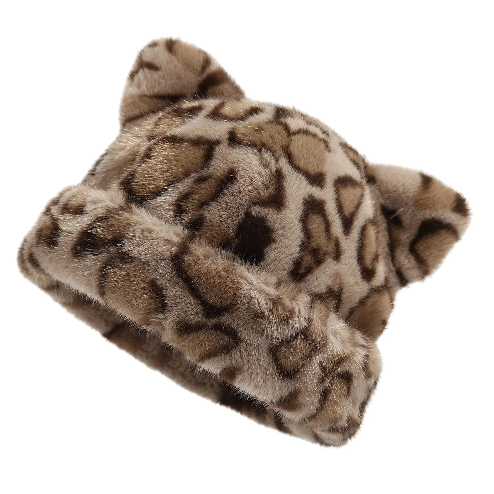 Надвеликий котячий капелюх з вухами, леопардовий принт, фото №1