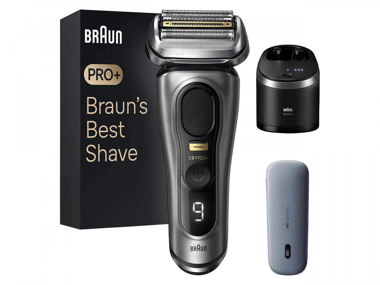 Електробритва Braun Series 9 Pro+ 9575 cc 5 елементів, тример, станція очищення, PowerCase Благородний метал, фото №1 Електробритва Braun Series 9 Pro+ 9575 cc 5 елементів, тример, станція очищення, PowerCase Благородний метал, фото №1