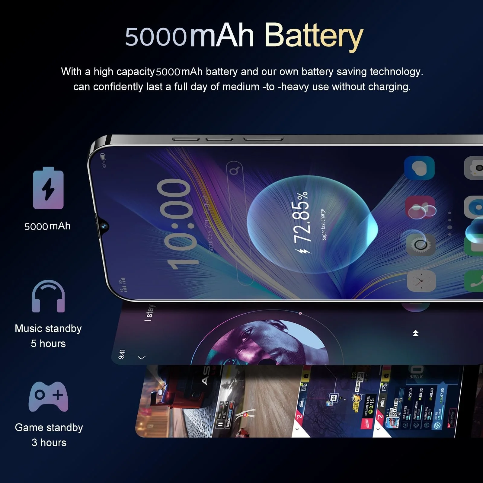 Смартфон Note30Pro 3/32GB 6.3" HD+ 16+13 MP Dual SIM Gold, фото №3