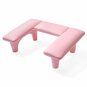 Підставка для рук U-подібна Yokilly для манікюрного столу рожевого кольору - Фото 1