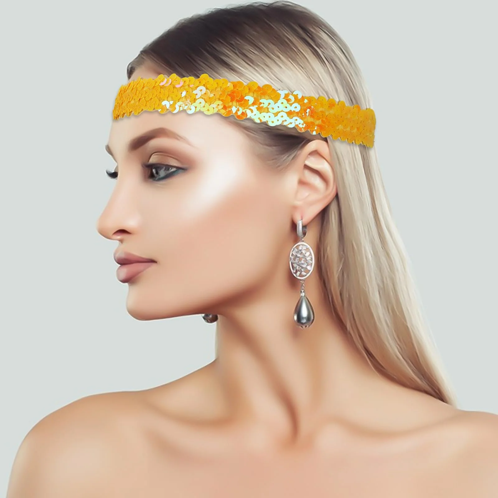 Набір з 6 блискучих пов'язок на голову, фото №7