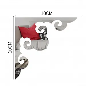 Дзеркальна наклейка 3D Mirror Sticker DIY акрилова декоративна Сріблястий synthetic.ua - Фото 1