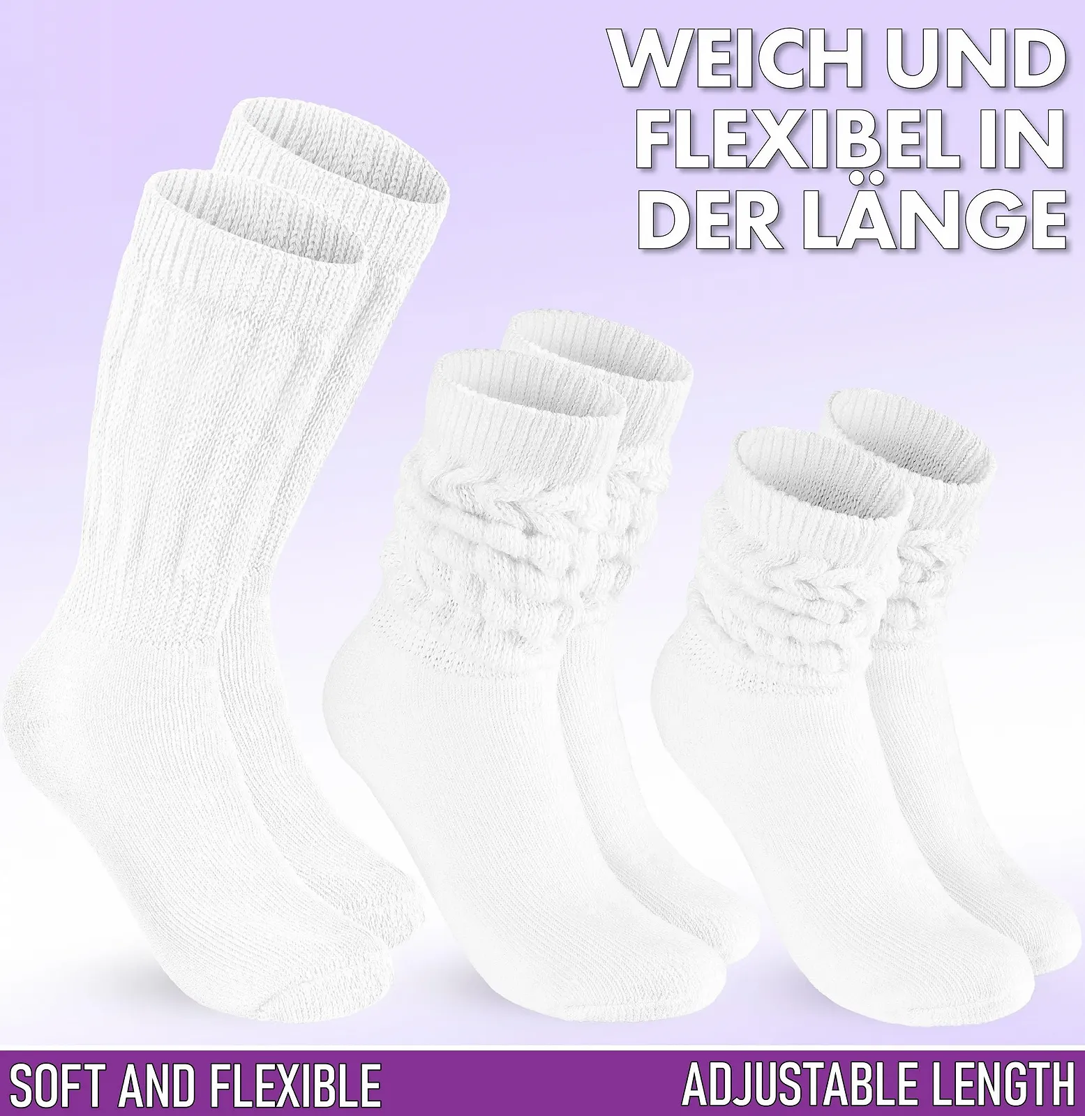 Шкарпетки Slouch BRUBAKER 3 пари, жіночі, фото №2 Шкарпетки Slouch BRUBAKER 3 пари, жіночі, фото №2