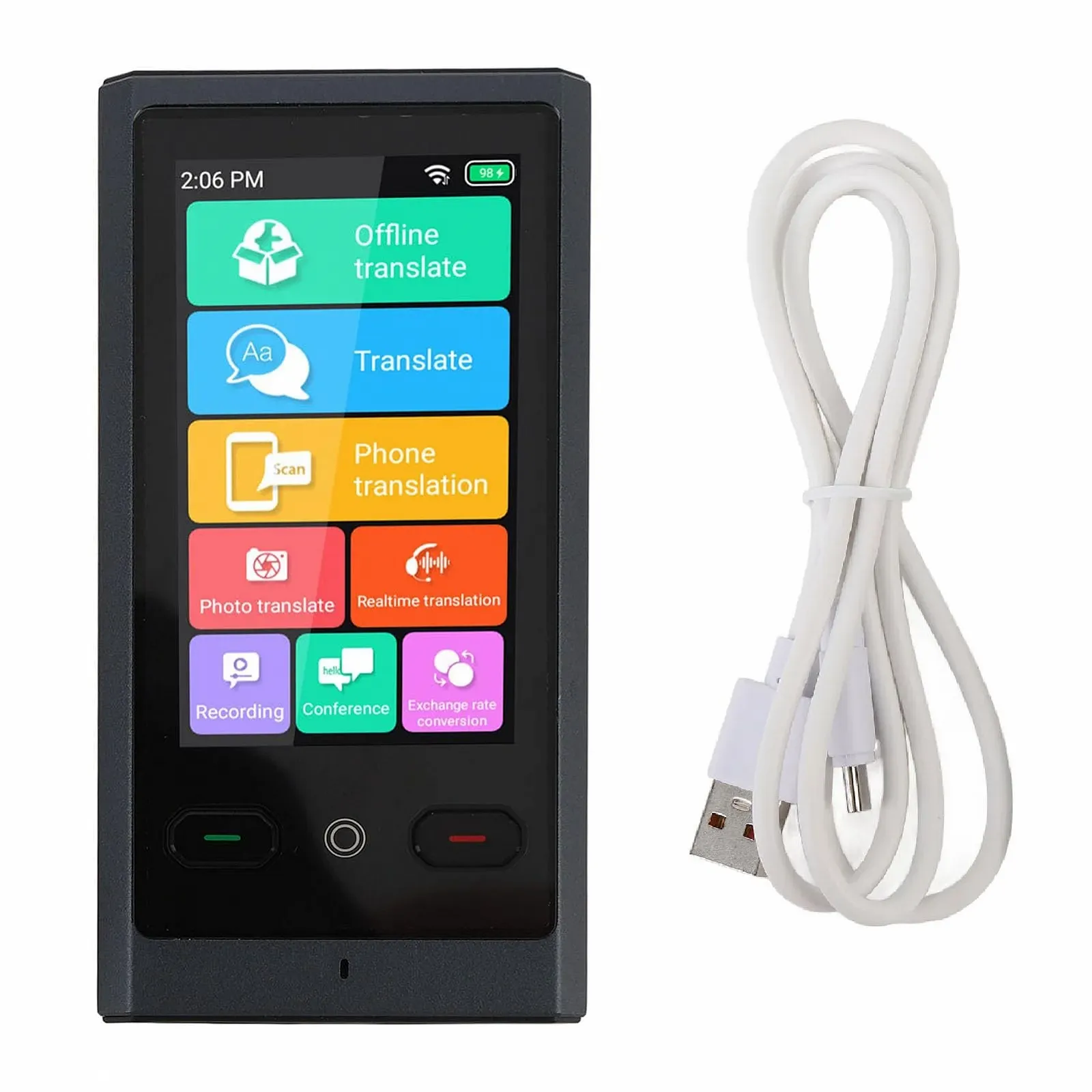 Интеллектуальный голосовой переводчик Экран 3 дюйма 138 языков онлайн, 15 языков оффлайн, фото №1