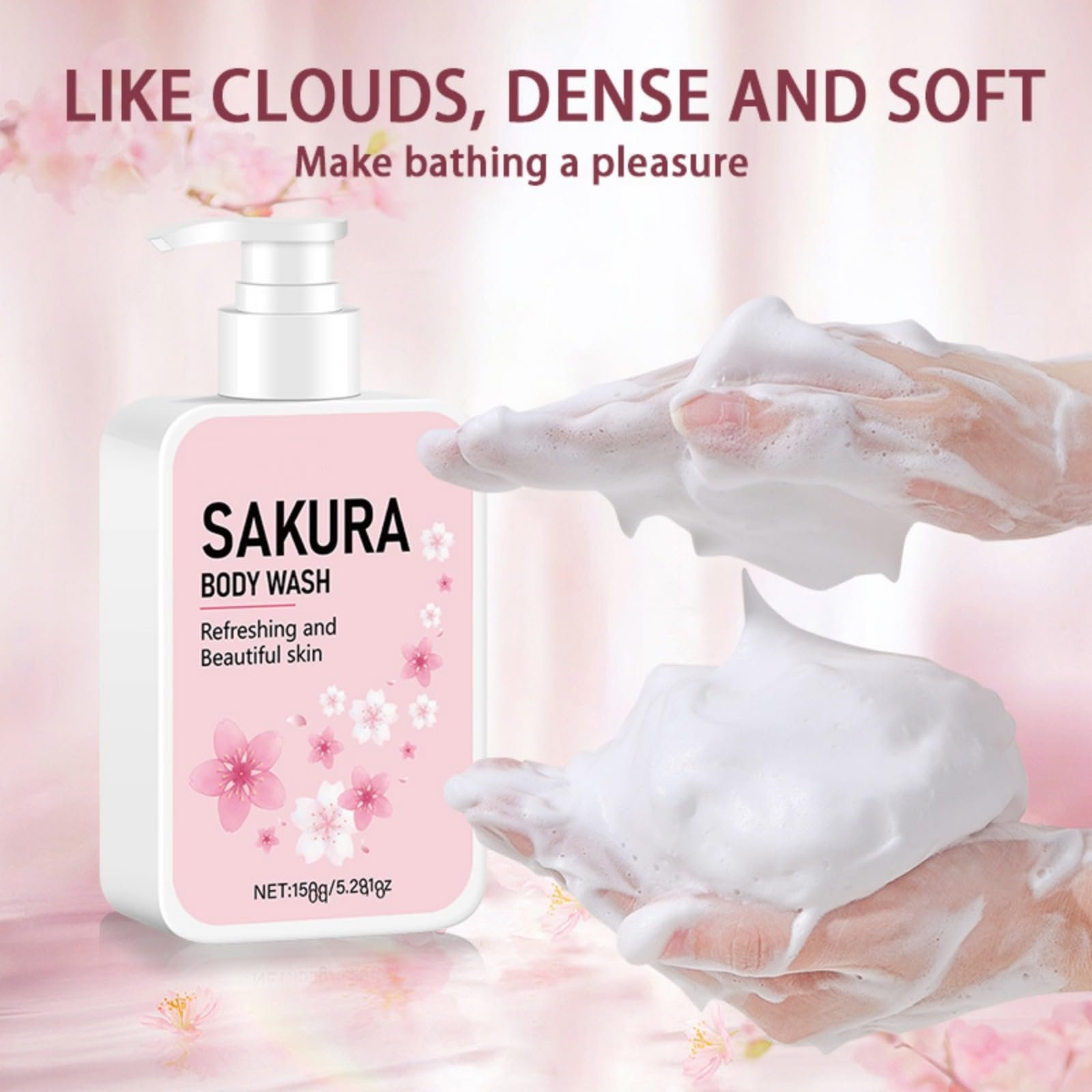 Гель для душу та лосьйон для тіла Cherry Blossom зволожувальний очищувальний для сухої шкіри 150 мл, фото №2