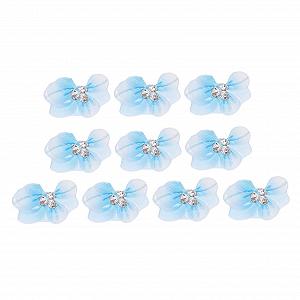 Аксессуары для дизайна ногтей 3D Шармы для ногтей Алмазы Стразы DIY Материал для маникюра Украшение для ногтей Украшение для книг Блестящий Шарм для ногтей Смола Синий, 10 штук в упаковке - Фото 1