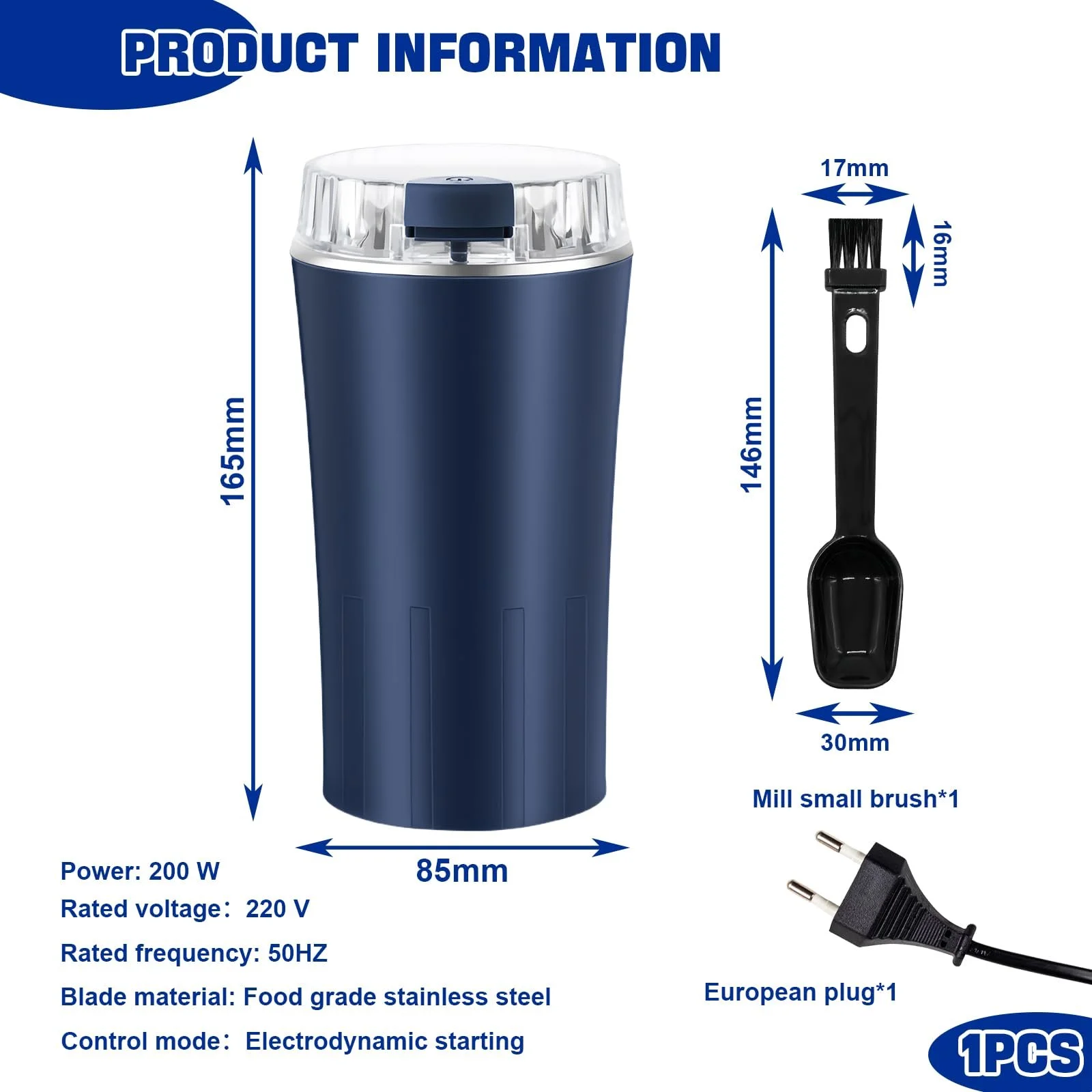 Кавомолка електрична Vegena 300 W, регульований рівень помелу, фото №2 Кавомолка електрична Vegena 300 W, регульований рівень помелу, фото №2