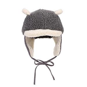 Шапка зимова флісова ITODA для дівчаток та хлопчиків, тепла, потовщена, з ремінцем на підборідді, м'яка, для активного відпочинку - Фото 1