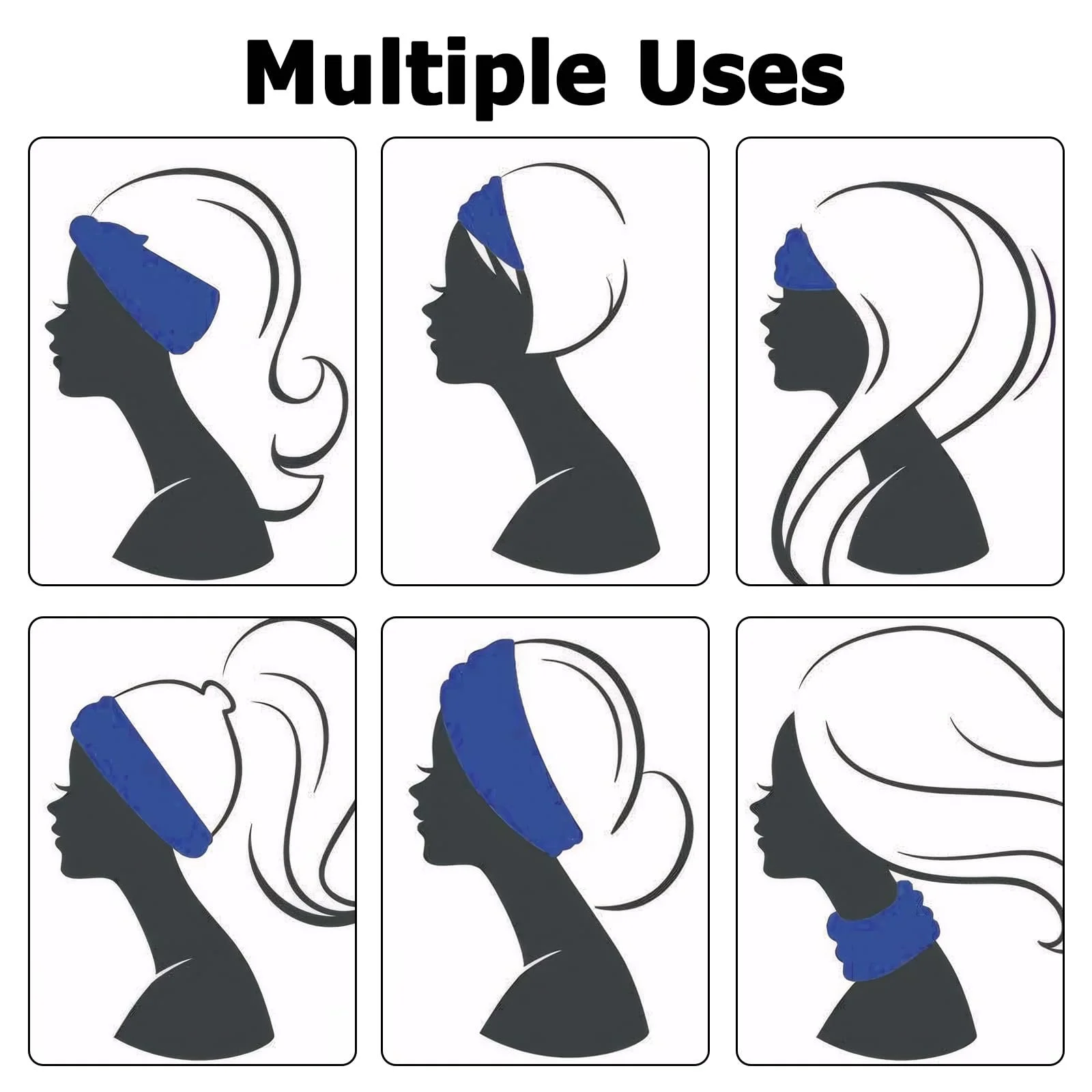 Повязка на голову зимняя женская, фото №5