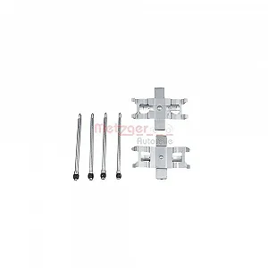 Комплект аксесуарів, гальмівні колодки METZGER 109-1805 для MERCEDES-BENZ передня вісь - Фото 1