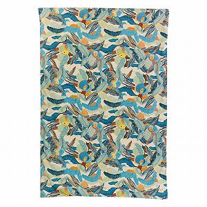 Покрывало Vivaraise Dori С принтом Lagoon Blue 135 x 200 см synthetic.ua - Фото 1