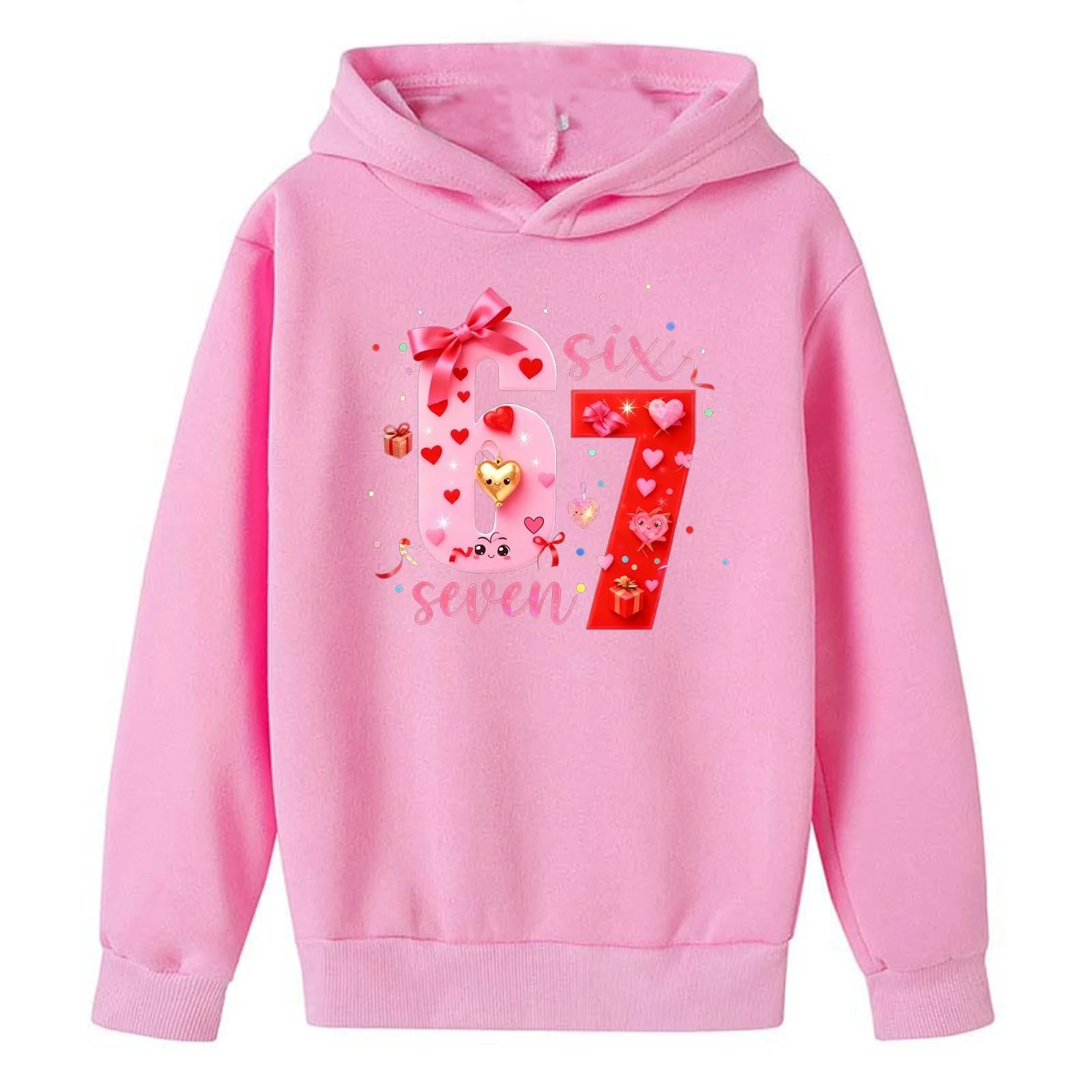 Толстовка для девочки Худи для девочки Худи для мальчика Пуловер Удобный Флис Теплый Дышащий Повседневный Модный Одежда для всех случаев Лонгслив Свитшот, фото №5