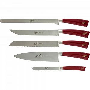 Набір кухонних ножів Berkel Elegance 5 шт. Червоний - Фото 1