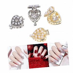 Украшения для ногтей Healvian Сердце 8 шт synthetic.ua - Фото 1