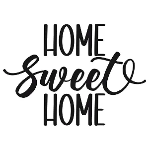 Наклейка на стіну GRAZDesign Home Sweet Home Декоративна 42 x 30 см Чорний synthetic.ua - Фото 1