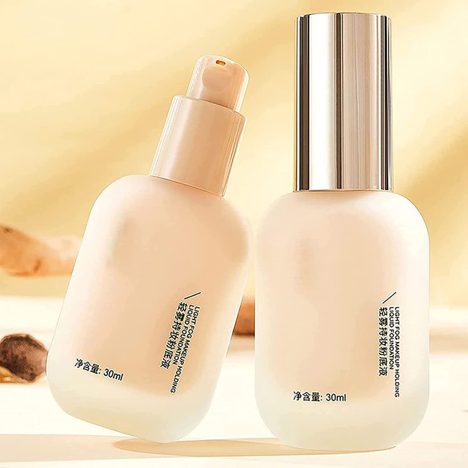Тональна основа ADMD Hydrating Waterproof and Light Long Lasting Foundation Light Fog Makeup Holding Liquid Foundation Консилер для матового ефекту та контролю олії (Слонова кість), фото №6