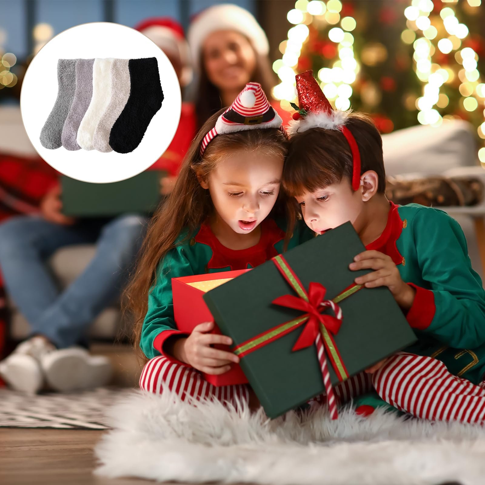 Женские уютные носки One Size (разные цвета), фото №6