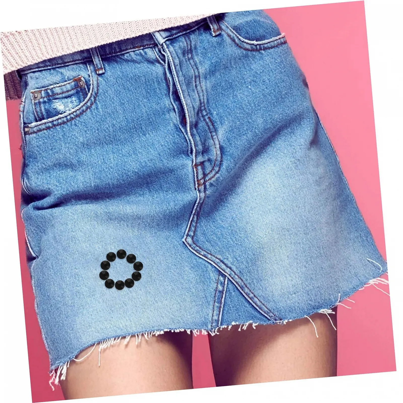 Стразы Плоские Для Маникюра 2 упаковки Черный, фото №7