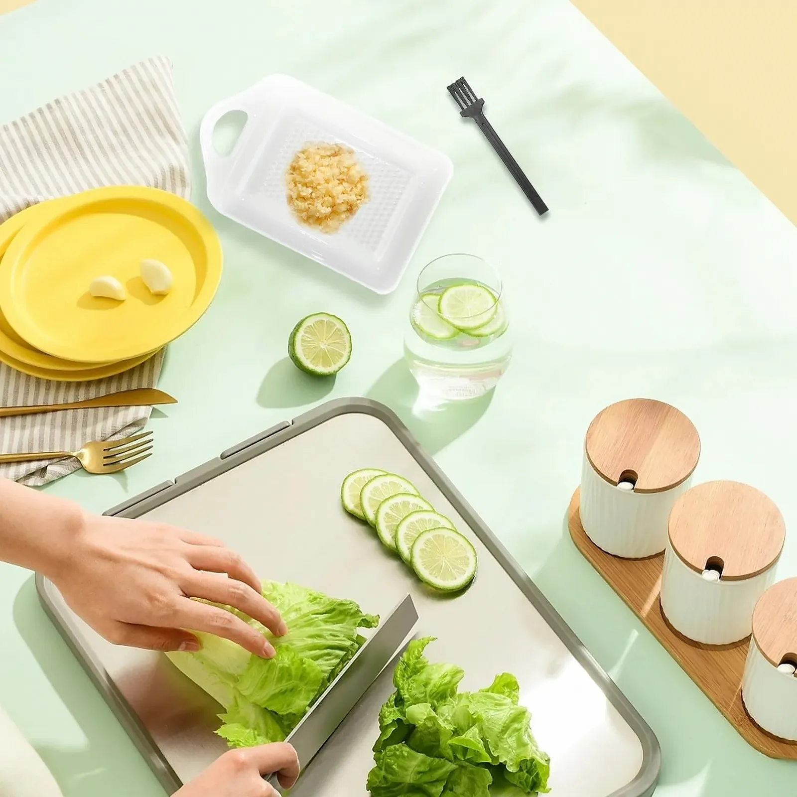 Керамічна терка з міні-щіткою, фото №3