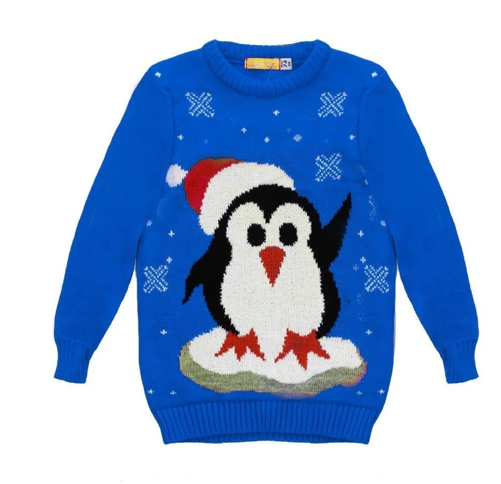 Джемпер Rudolph Penguin Santa Christmas Snow Polar Bear для хлопчиків та дівчаток, фото №1 Джемпер Rudolph Penguin Santa Christmas Snow Polar Bear для хлопчиків та дівчаток, фото №1