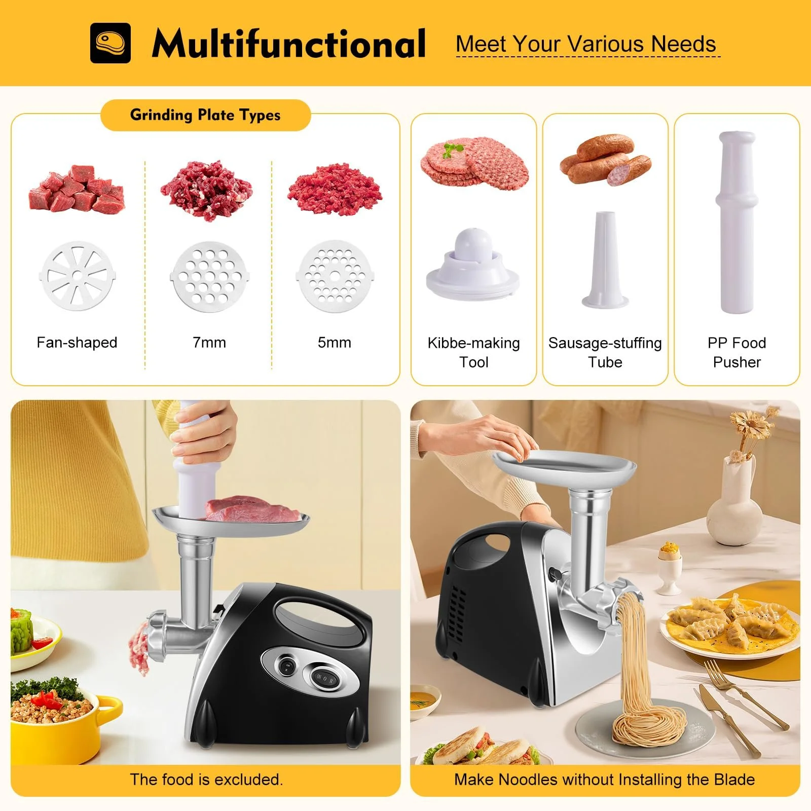 Электрическая мясорубка 800 W Stainless Steel, фото №4 Электрическая мясорубка 800 W Stainless Steel, фото №4